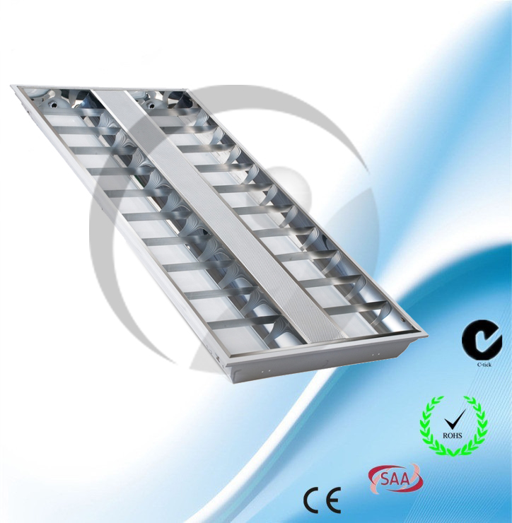 Recessed T5 Grill lighting fitting Double Tubes
